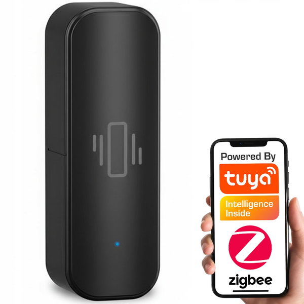 Czujnik Wibracji Drgań Czarny ZigBee TUYA Smart Life