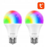 Inteligentne Żarówki LED WB4 RGB E27 TUYA 2 sztuki Zdalne Sterowanie