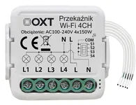 OXT Mini Przekaźnik 4 Obwody WiFi TUYA 4x2,5A