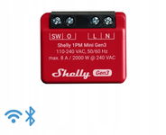 Sterownik Shelly 1PM Mini Gen3 1-kanałowy z pomiarem mocy WiFi Matter