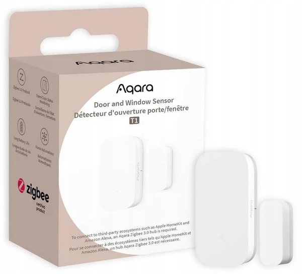 AQARA Czujnik Otwarcia Zamknięcia Drzwi Okien T1 DW-S03D ZigBee Matter