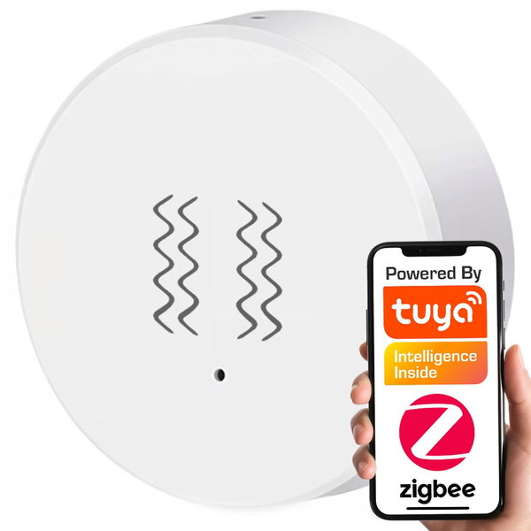 Czujnik Wibracji Inteligentny Sensor Drgań Detektor ZigBee TUYA Smart Life