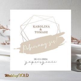 Zaproszenia ślubne  Kubik
