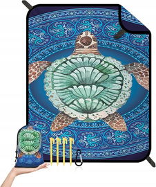 Koc Piknikowy Plażowy Wodoodporny, Odporna na Piasek, 180x200 cm