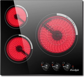 Cooksir Szklano-ceramiczna płyta grzewcza 3 pola grzewcze 5700 W CSC-D35716