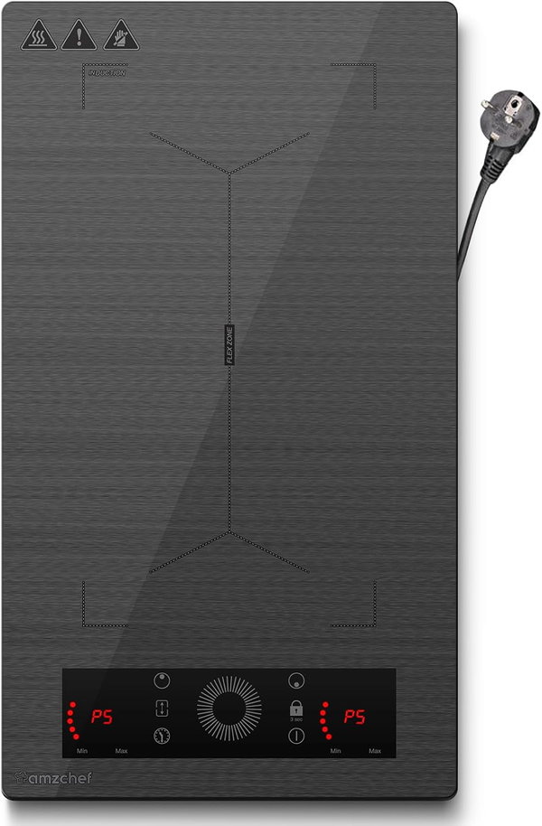 Płyta indukcyjna 2-polowa Amzchef 3300W SK-33IHB2S4P