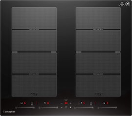 AMZCHEF Płyta indukcyjna 4-strefowa Booster 7400 W CE-FS-I74S-FFDD10