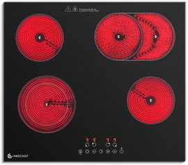 AMZCHEF ceramiczna płyta grzewcza z 4 polami 7200 W T-72CB4xyP200