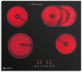 AMZCHEF ceramiczna płyta grzewcza z 4 polami 7200 W T-72CB4xyP200