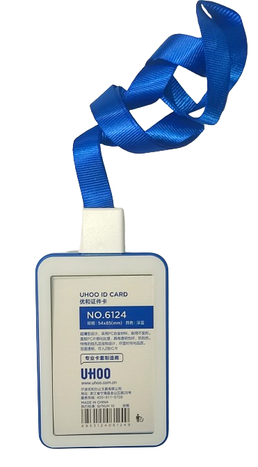 Identyfikator Etui Holder na kartę Smycz UHOO 6124 Blue