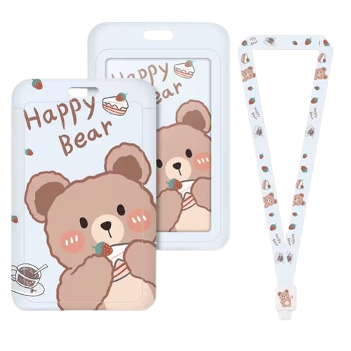 Identyfikator Etui Holder na kartę Smycz UHOO 7148 Sweet Bear