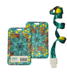 Identyfikator Etui Holder na kartę Smycz UHOO 7127 Blue Boho