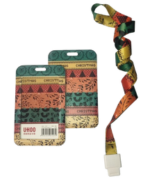 Identyfikator Etui Holder na kartę Smycz UHOO 7127 Christmas Boho