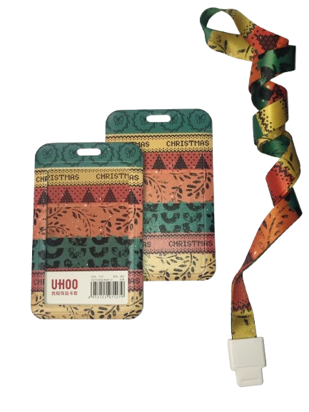 Identyfikator Etui Holder na kartę Smycz UHOO 7127 Christmas Boho