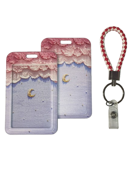 Identyfikator Etui Holder na kartę Smycz UHOO 7228 Oil Paint Moon