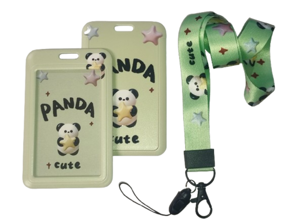 Identyfikator Etui Holder na kartę Smycz UHOO 7131-33 Cute Panda Star