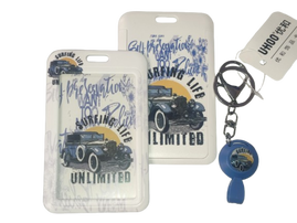 Identyfikator Etui Holder na kartę Smycz UHOO 7229-4 Old Car Blue