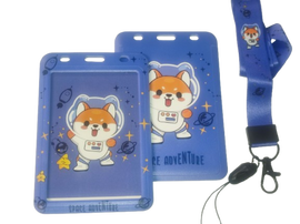 Identyfikator Etui Holder na kartę Smycz UHOO 7233 Blue Lisek