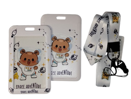 Identyfikator Etui Holder na kartę Smycz UHOO 7132 Miś