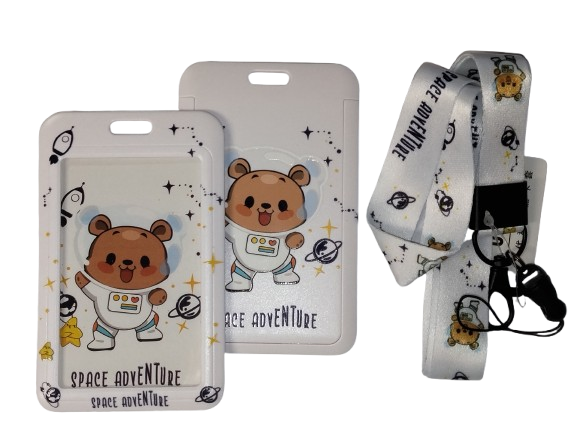 Identyfikator Etui Holder na kartę Smycz UHOO 7132 Miś