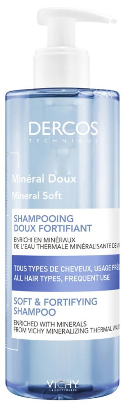 Vichy Dercos Mineral Soft łagodny szampon wzmacniający do włosów 400 ml