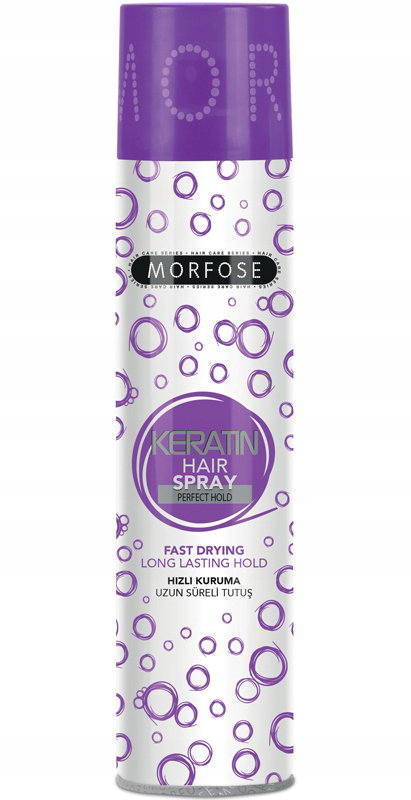 Morfose Keratin Hair Spray Lakier do włosów mocny 250 ml