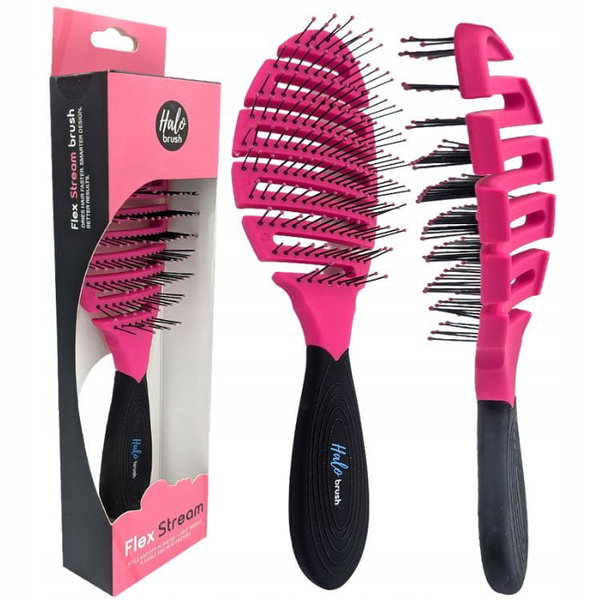 Szczotka do włosów HALO BRUSH Flex Stream Pink HB002