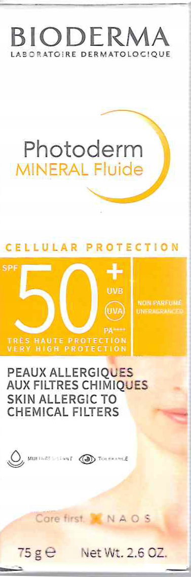 Bioderma Photoderm Mineral Fluid SPF 50 75 g – filtr mineralny