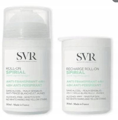 SVR Spirial Antyperspirant 48h Roll-On 50 ml + Wkład 50 ml