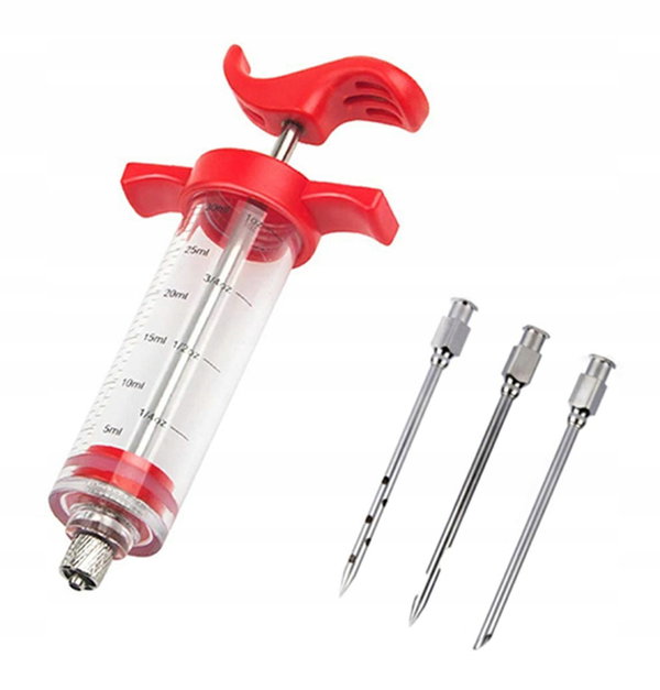 Aptel AG406B Nastrzykiwarka do mięsa 30 ml, 3 igły