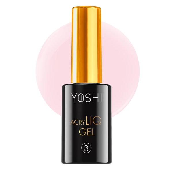 Yoshi AcryLIQ Gel No. 3 Różowy Akrylożel Budujący 10 ml