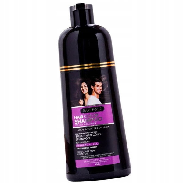 Morfose Speedy Hair Color szampon koloryzujący Czarny 420 ml