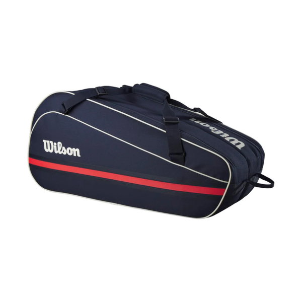 Torba tenisowa Wilson Team 3PK na 3 rakiety granatowo-czerwona
