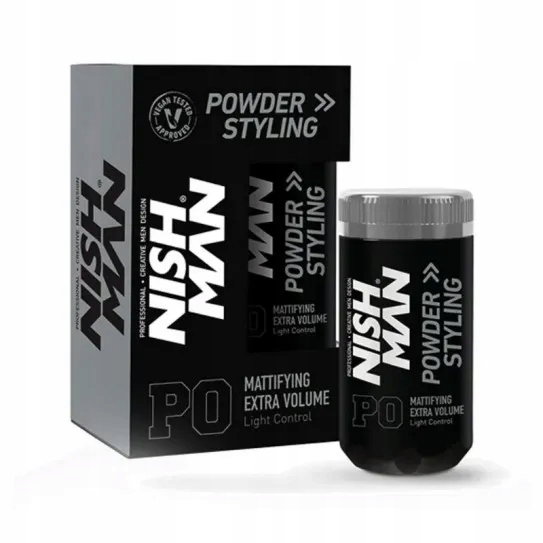 Nishman Light Control puder do włosów, matujący, lekki chwyt, 20 g