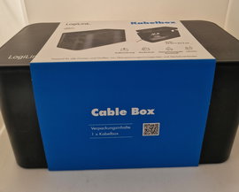 Organizer na kable i listwy LogiLink Kabelbox 23,5cm | Czarny