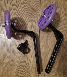 Kółka Boczne do Roweru ŚWIECĄCE LED + Dzwonek – Uniwersalne 12-20"