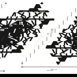 ZEGAR ŚCIENNY GEOMETRIA 38cm M 140.10