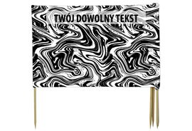 PARAWAN PLAŻOWY Abstrakcja z indywidualnym  napisem 8 PANELI 1.8