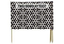 PARAWAN PLAŻOWY Abstrakcyjny wzór z indywidualnym  napisem 5 PANELI 2.5