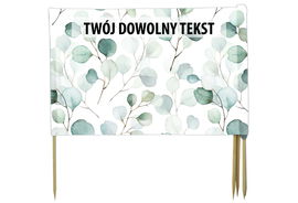 PARAWAN PLAŻOWY Akwarelowe listki z indywidualnym  napisem 4 PANELE 4.4