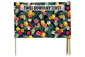 PARAWAN PLAŻOWY Ananasy z indywidualnym  napisem 8 PANELI 5.8