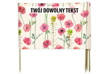 PARAWAN PLAŻOWY Mak z indywidualnym napisem 4 PANELE 49.4