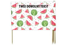 PARAWAN PLAŻOWY Arbuzy z indywidualnym  napisem 3 PANELE 8.3