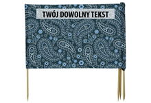 PARAWAN PLAŻOWY Bandana z indywidualnym  napisem 3 PANELE 9.3