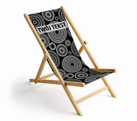 LEŻAK czarno-białe koła z Twoim tekstem L03