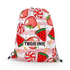 WORKO-PLECAK DZIECIĘCY z Twoim imieniem Arbuzy i truskawki 117