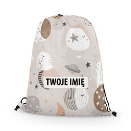 WORKO-PLECAK DZIECIĘCY z Twoim imieniem Króliczki w kosmosie 137