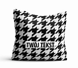 Poduszka Dekoracyjna GEOMETRYCZNA  z Twoim napisem G01