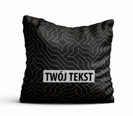 Poduszka Dekoracyjna GEOMETRYCZNA z Twoim napisem G07