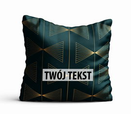 Poduszka Dekoracyjna GEOMETRYCZNA z Twoim napisem G23